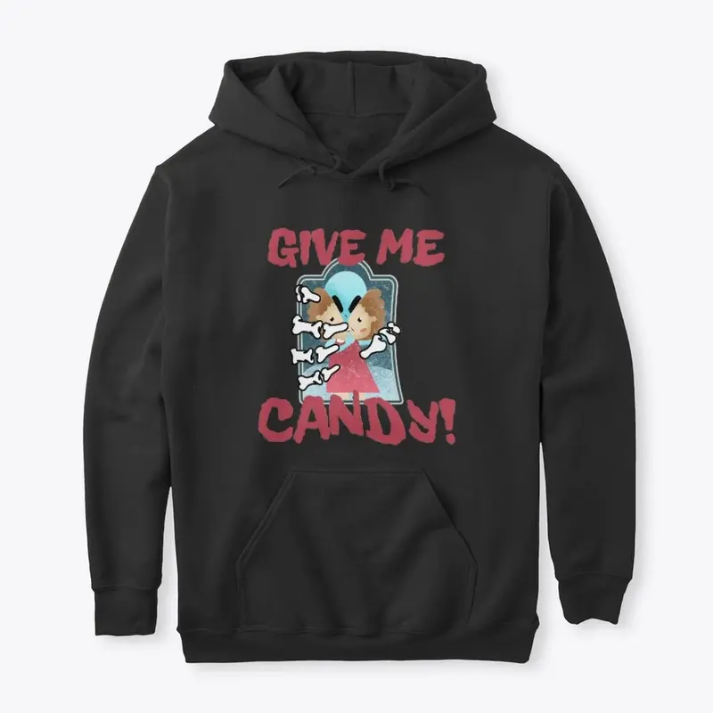 Give Me Candy Blue Alien Halloween Humor