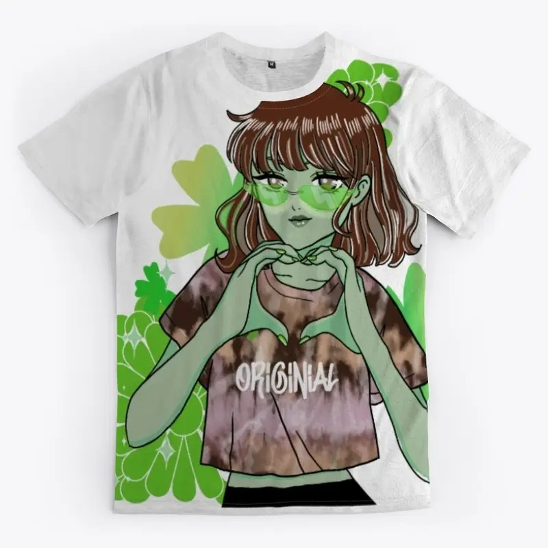 Edgy Confident Woman in Shamrock Green