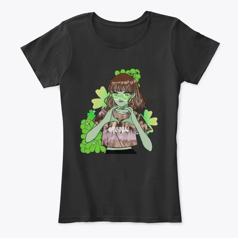 Edgy Confident Woman in Shamrock Green