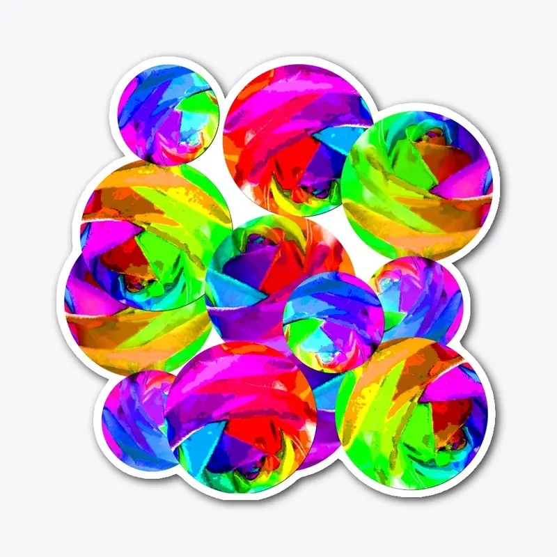 Rainbow Colors Abstract Design