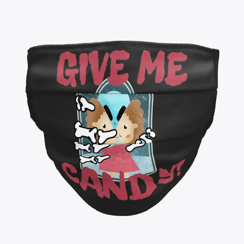 Give Me Candy Blue Alien Halloween Humor